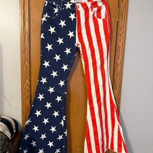 Patriotic Flare & Wide Leg Jeans
